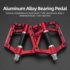 Pedały rowerowe Rockbros Mountain Bike Pedals Aluminium Aluminium łożyska na rowerowe rowery rowerowe części Pedales Bicicleta MTB Rower Accessories 0208