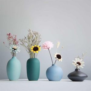 Japoński wazon kwiatowy kolorowy ceramiczny wazon kwiatowy minimalistyczny pulpit mini wazon dekoracyjny rzemiosło sh1909252499