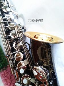 Marque Mark VI Alto Saxophone Instrument de musique e-flat nickel nickel key sax corne d'or avec embouchure