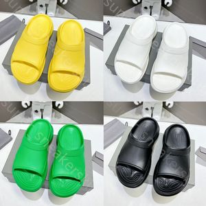 Nya kvinnliga tofflor Kvinna Slides Designer Slipper Foam Black White Red Platform Sandaler Flip Flops With Box