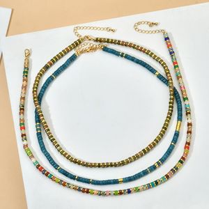 Beaded halsband Zmzy Bohemian Natural Stone Necklace Women's Fashion Halsbandsmycken krage Para Mujer Colgante Choker Trendiga tillbehör 230208