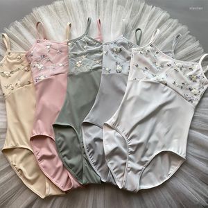 Stage di Usura Balletto Body Donne Tutu Vallet Abiti da Ballo per Adulti Sling Tuta Pratica Pattinaggio di Figura Prestazioni Costume JL5158