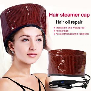 Other Massage Items thermal heating cap steamer for hair salon sap heated bonnet chauffant led temperature machine beauty care equipment eu us plug 230207