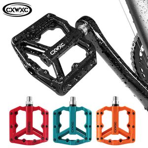 Bike Pedals Ultralight Flat MTB Pedals Nylon Bicycle Pedal Bmx Mountain Bike Platform Pedals 3 Sealed Bearings Cycling Pedals For Bicycle 0208