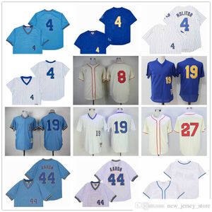 Film Vintage 4 Paul Molitor Maglie da baseball cucite 19 Robin Yount 44 Hank Aaron 8 Ryan Braun 27 Carlos Gomez Cream 1948 Pullover vuoto