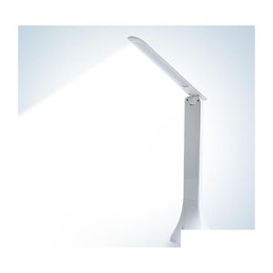 Bordslampor LED -skrivbordslampa Dimble Touch Book Light USB laddning L￤sning av laddningsbara b￤rbara f￤llbara sl￤ppleveransbelysning Belysning i DHCUQ