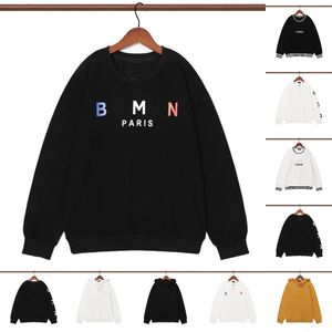 Designer-Hoodie für Herren und Damen, Sweatshirts, Felpa Uomo, BMAIN, Baumwollpullover mit Paris-Buchstaben-Aufdruck, Rundhalsausschnitt, Langarm-Oberteile