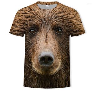Męskie koszule T-Summer Men T-shirty 3D Print Animal Monkey Tshirt krótkie rękawne śmieszne design