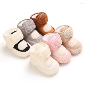 First Walkers Infant Born Baby Slippers Toddler Girls Boys Pre-walker Trainers Walker Fur Winter Warm Anti-slip Crib Shoes