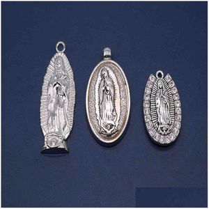 Charms Religious Virgin Guadalupe Medal Holder Our Lady Medalcharms Drop Delivery 202 Dhdjh