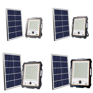 Luzes de inundação solar de 1080p câmera de segurança Wi-Fi Garden Outdoor Flood Light Pir impermeável IP66 com 32G SD Card 100W 200W-300W-400W OEMLED