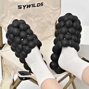 foam Slippers Women Men Spring Summer slippers personality bubble lychee fashion home massage shoes SPA Purple orange black pink blue Sandals