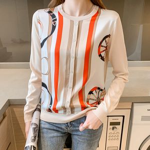 Womens Hoodies Sweatshirts Korean style casual knitted Fashion womens shirts printing Spring Autumn female Tops 230208