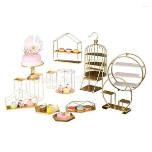 Plates Dessert Table Show Shelf Cake Tray Tea Break Afternoon Heart