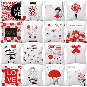 Pillow /Decorative 2023 Valentine's Day Polyester Cover Home Bedroom El Car Seat Decorative Wedding Personality Gift .1