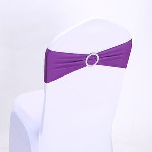 Крышка стула с Bowknot Sashes Band Weddings Elasticity Стулья покрывает отель банкет Банкет вечеринка по случаю дня рождения