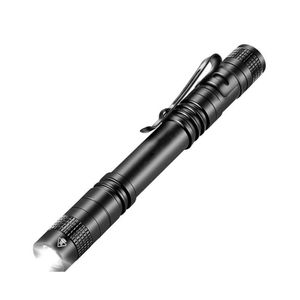 Torches Brelong 2000Lm Mini Portable Small Pen Holder Led Flashlight Night Walking Lighting Car Repair Work Torch Aluminum Alloy Dro Dh0Fe