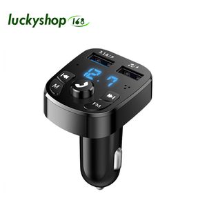 Carregador de carro USB duplo Bluetooth 5.0 FM transmissor sem fio Receptor de áudio MP3 Modulador 3.1a carregador rápido