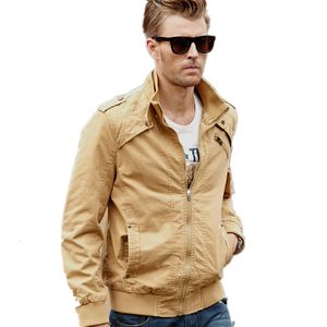 Herrenjacken MÄNNLICHE MILITÄRJACKE Lässiger Stil Taktische Kleidung Armee Deutsche Uniform Herrenjacke Herbstmode Grün Khaki Schwarzer Mantel Mantel 230207