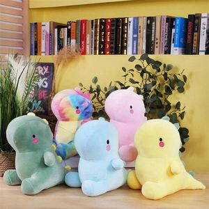 25 ~ 40 cm Ultra Soft Dinosaurier Plüsch Spielzeug Unten Baumwolle Kawaii Dino Plushie Peluche Rosa Blau Grün Party Tier prop Decor Kinder Geschenk LA512