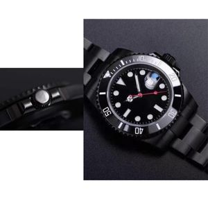 U1 Sport Greenwich 116710 Mean Time Mens Watches 40 자동 웰 기계식 시계 스테인레스 스틸 블랙 블랙 세라믹 Sapphire WR249X