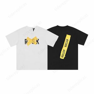 Litera v graficzne koszulki letnie męskie moda streetwear hip -hop bluzy bluzy marki luksusowa jakość bawełniana graffitir High Street luźne top Tope Top Tills 7564