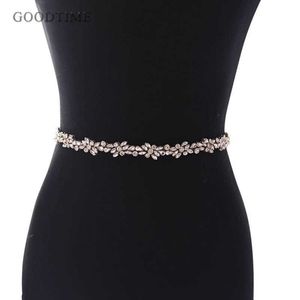 Belts Fashion Women Belt Wedding Bridal Belts Luxury Rhinestone Wedding Dress Belt Accessories For Women Girl Party Night Dress G230207