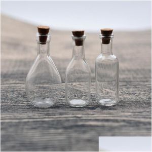 Charms 1Pieces Bowling Bottle Wine Wishing Glass With Cork Vial Pendant Handmade Jewelry Findings Bottlecharms Drop Delivery 2 Dhsrm