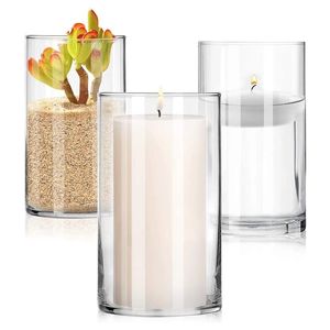 Jarras de velas Titular transparente Candle Cup Holder Simple Style Castlear Container para Casamento