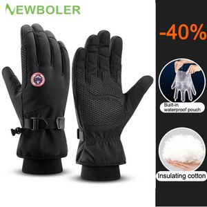 Ski Gloves Winter Men Women TouchScreen Waterproof Windproof Outdoor Sports Warm Cycling Snow Full Finger 230208