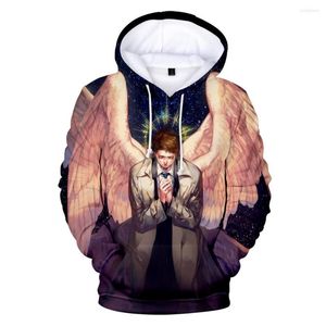 Herrtröjor est Supernatural 3d man/kvinna höst vinter harajuku casual tröjor tryck mans hoodie kläder