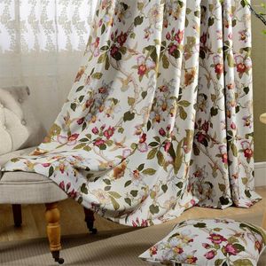 Gardin lila/kaffe träd jacquard blackout gardiner för vardagsrum sovrum faux linne fönster draperar skräddarsydda