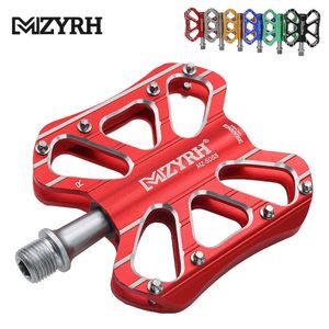 Cykelpedaler MZYRH 724 503S 505S BIKE PEDALER Cykelpedal Non-Slip MTB Pedals Aluminiumlegering Flat Tillämplig vattentät cykeltillbehör 0208