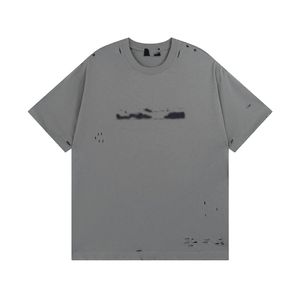 2023ファッションメンズTシャツラグジュアリーデザインTシャツBALENCAIGAITY RETRO DECORATION COTTON SOFT ANTI WRINKLE LETTER PRINTINGカジュアルカップル