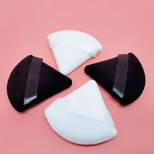 Short velvet makeup triangular powder puff fan-shaped air cushion makeup puff makeup sponge beauty tool