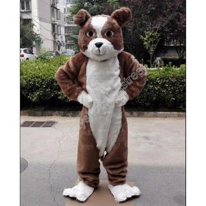 Bulldog Mascot Costume Cartoon Animal Postacie Suits Dorośli rozmiar Bożego Narodzenia Karnawał Strój na zewnątrz Suits