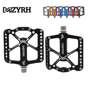 Cykelpedaler MZYRH V11 Cykelpedaler Ultralight 3 -lager Cycling Aluminiumlegering MTB Pedaler Flat Pedal Waterproof Bicycle Pedal 0208