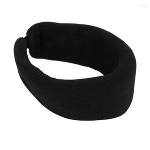 Wrist Support Adjustable Neck Brace Foam Cervical Collar Black Hook And Loop Firm Skin Friendly Seamless Fit Reducing Pressure For Sleeping