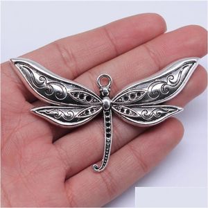 Charms 1Pcs 80X47Mm Pendant Large Dragonfly Charm Pendants For Jewelry Making Big Pendantscharms Drop Delivery 202 Dhef2