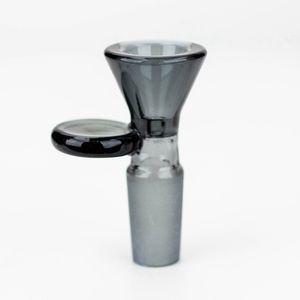 Bong Narghilè Fumo Vetro Colorato 14MM 18MM Giunto Maschio Antiscivolo Maniglia Rotonda per Torta Ciotole di Ricambio Filtro per Olio di Tabacco per Acqua Tubo per Acqua Giù Supporto per Gambo DHL