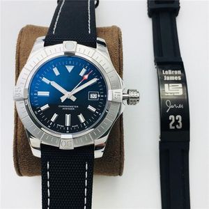 2023Neue Herrenuhren mit einem Durchmesser von 45 mm sind mit Seagull 2836 UHRWERK GMT 4-Nadel-Zifferblatt, Nylon-Canvas-Armband, gebogenem SAPP-Designeruhren ausgestattet