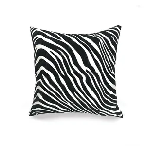 Cuscino Zebra Pattern Federa Nordic Animal Abstract Jacquard tinto in filo Divano Polka Dot Car