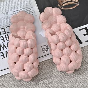 Women Men foam Slippers Spring Summer slippers personality bubble lychee fashion home massage shoes SPA Purple orange black pink blue Cute Sandals