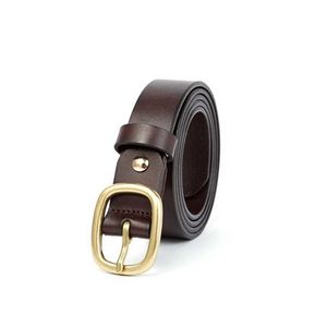 Belts Ladies LUXURI DESIGN First Layer Vegetable Tanned Genuine Leather Ceinture for Jeans Pants Wide Stocking Belts Women Cow Boy G230207