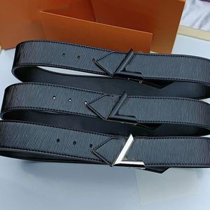 Genuine Leather Designer Belt For Men Womens Luxury Belts Fashion Sliver Buckle Belt Ladies Girdle Waistband Cintura Ceintures 2302074BF