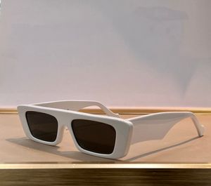 Óculos de sol de retângulo cinza branco para homens homens cateye copos tons occhiali da sola de proteção UV400 sola com caixa com caixa
