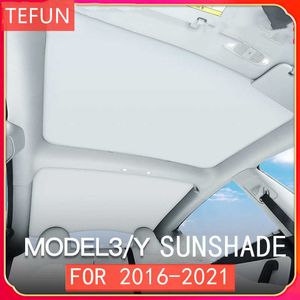 Para Tesla Modelo 3 19-21 Modelo Y Fronteiro Treno solar traseiro Sun