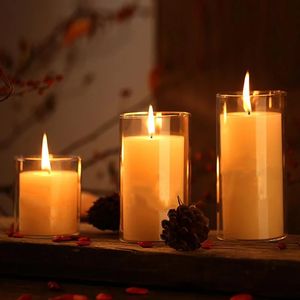 Jardas de velas copo de dica de dolor de dolor de cera recipiente de vela de velas simples para casamento