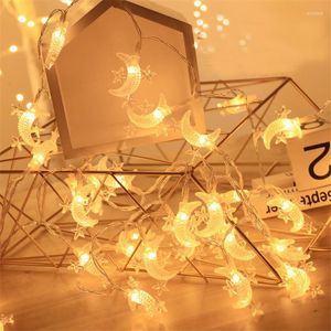 Christmas Decorations Led Star Moon String Lights Eid Mubarak Tree Year Holiday Party Decorative Lighting