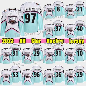 2023 All star hockey jersey conference Western Connor McDavid Kirill Kaprizov Cale Makar Matty Beniers Jason Robertson Logan Thompson Nathan MacKinnon jerseys
